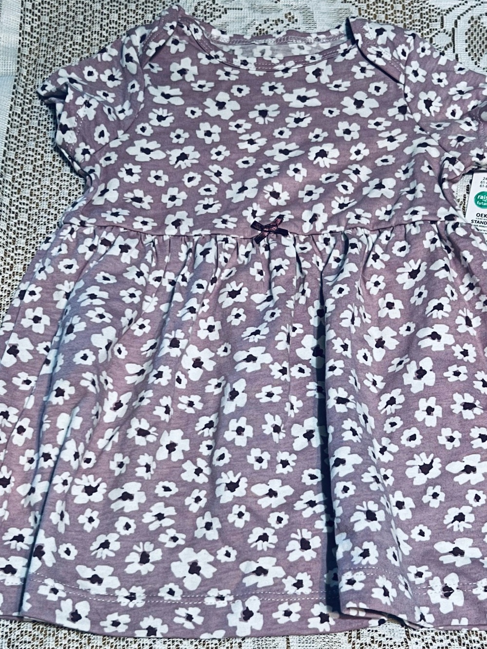 Carter’s lilac purple flowers lightweight dress 3-6 months